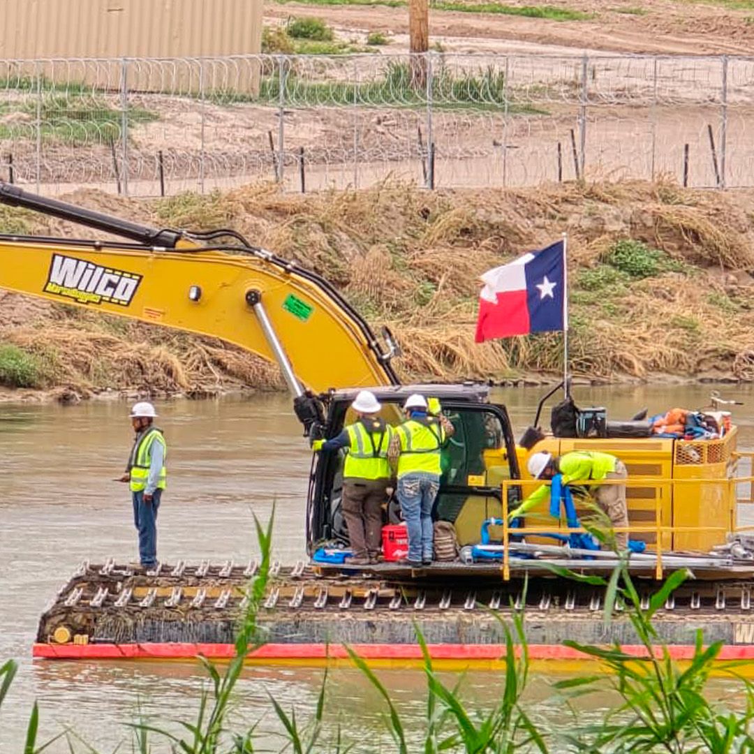 Reinstalan Cerca de Alambre con Púas en Frontera Entre Piedras Negras y Eagle Pass